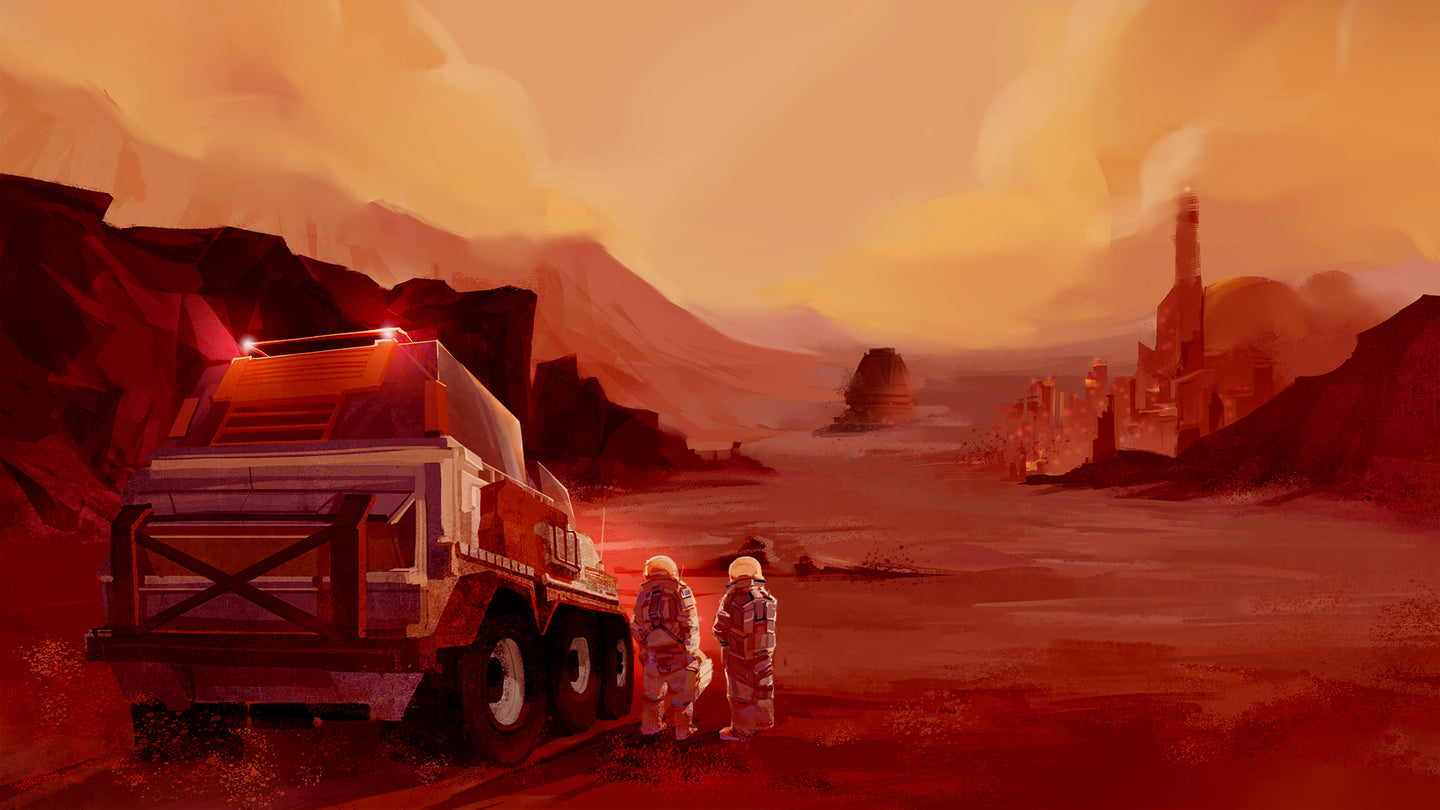 illustration of mars surface